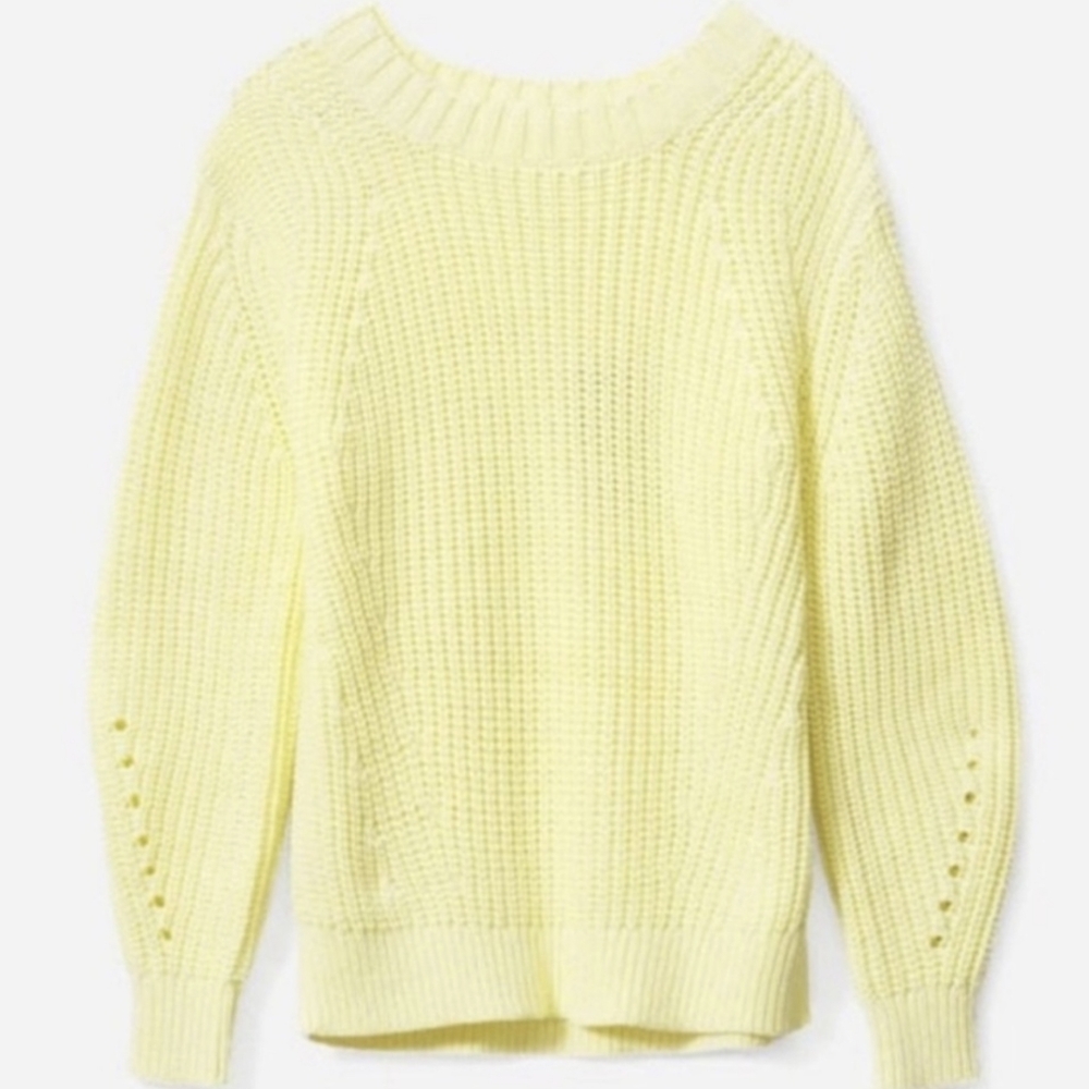 Everlane  yellow sweater size large